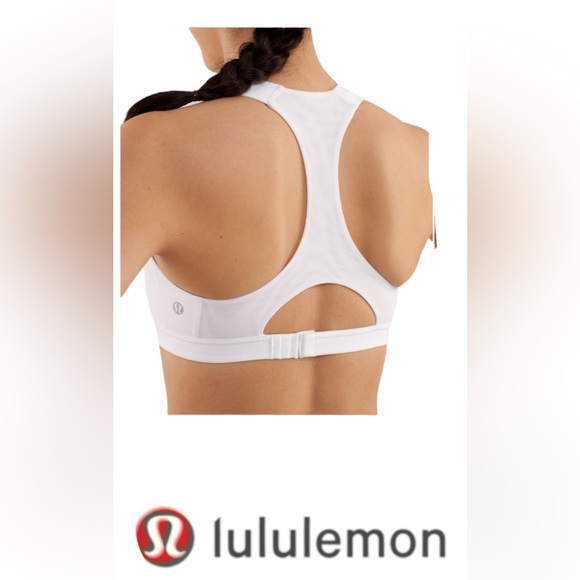 lululemon athletica Other - Lululemon Run: Hook Me Up Bra White Size 12